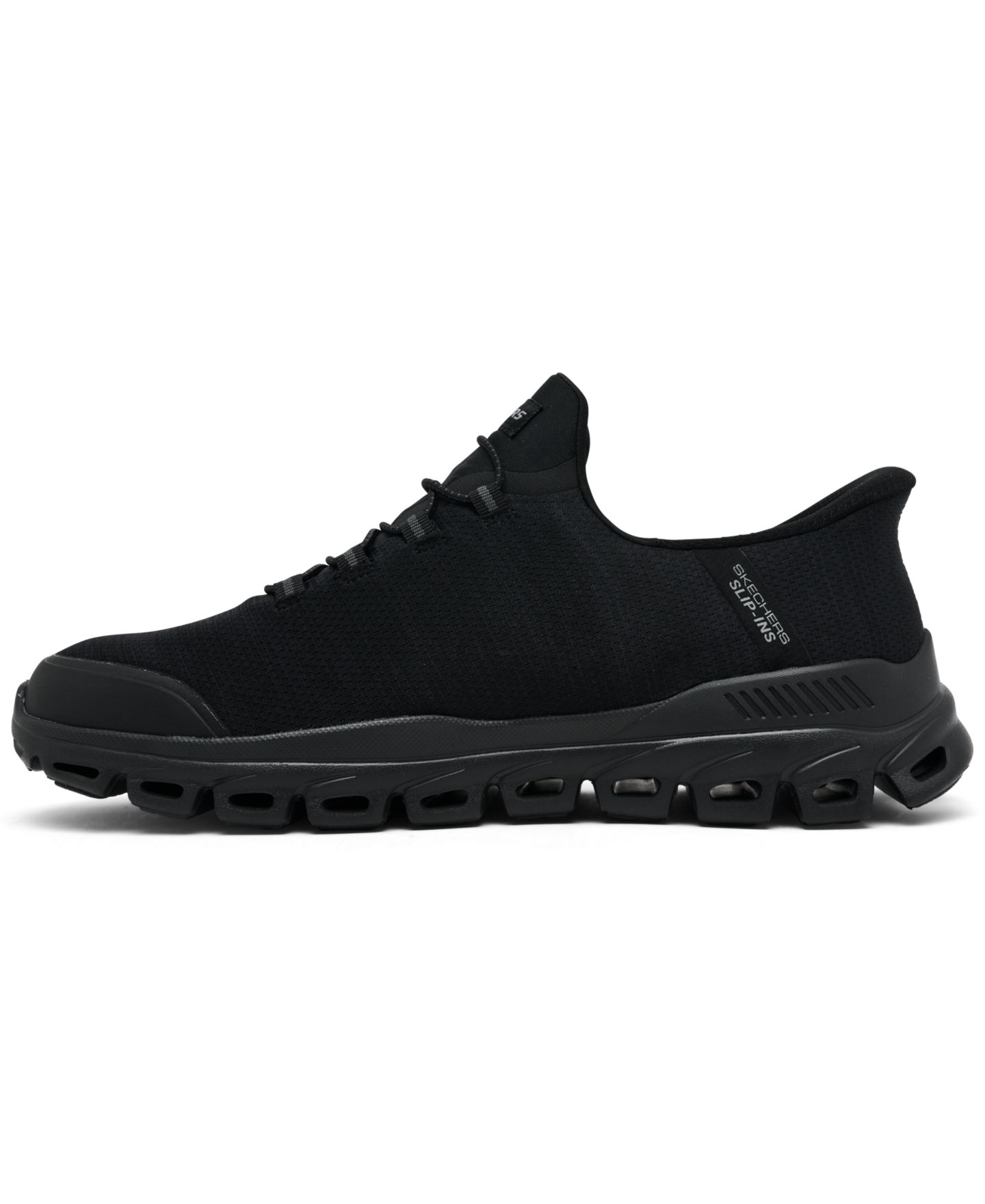 Мужские кроссовки Skechers Slip-Ins: Glide-Step Zefyr Wide-Width Walking, цвет: Чёрный — фото 3