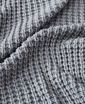 Luna Cotton Waffled Knit Throw, 50" x 70"