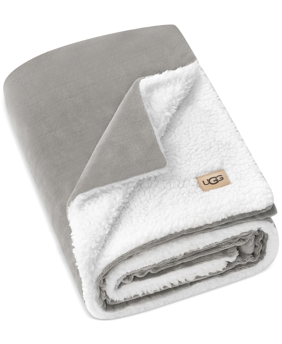 Ugg Avery Reversible Lightweight Throw, 50" X 70" In Gray