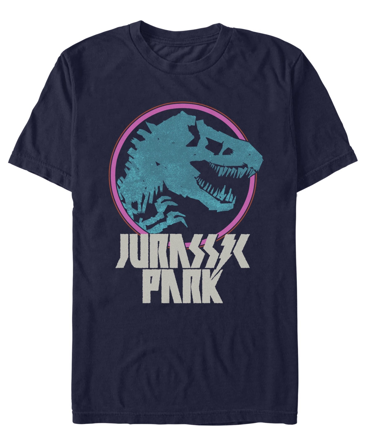 Men's Pop Grunge Logo Short Sleeve T-Shirt - Navy