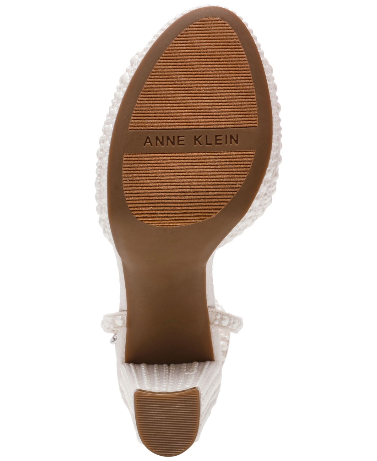 Anne Klein Vanna Ankle Strap Platform Sandal In Neutral