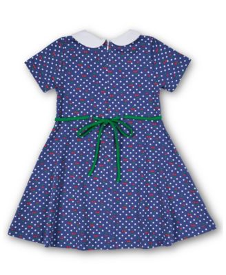 Big Girls Polka Dot Cherry Printed Knit Dress
