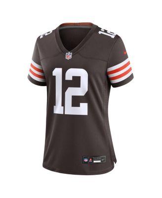 Women's&nbsp;Shedeur Sanders Brown Cleveland Browns 2025 NFL Draft Game Jersey