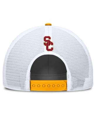Men's Gold/White USC Trojans 2025 On-Field Rise Patch Trucker Adjustable Hat