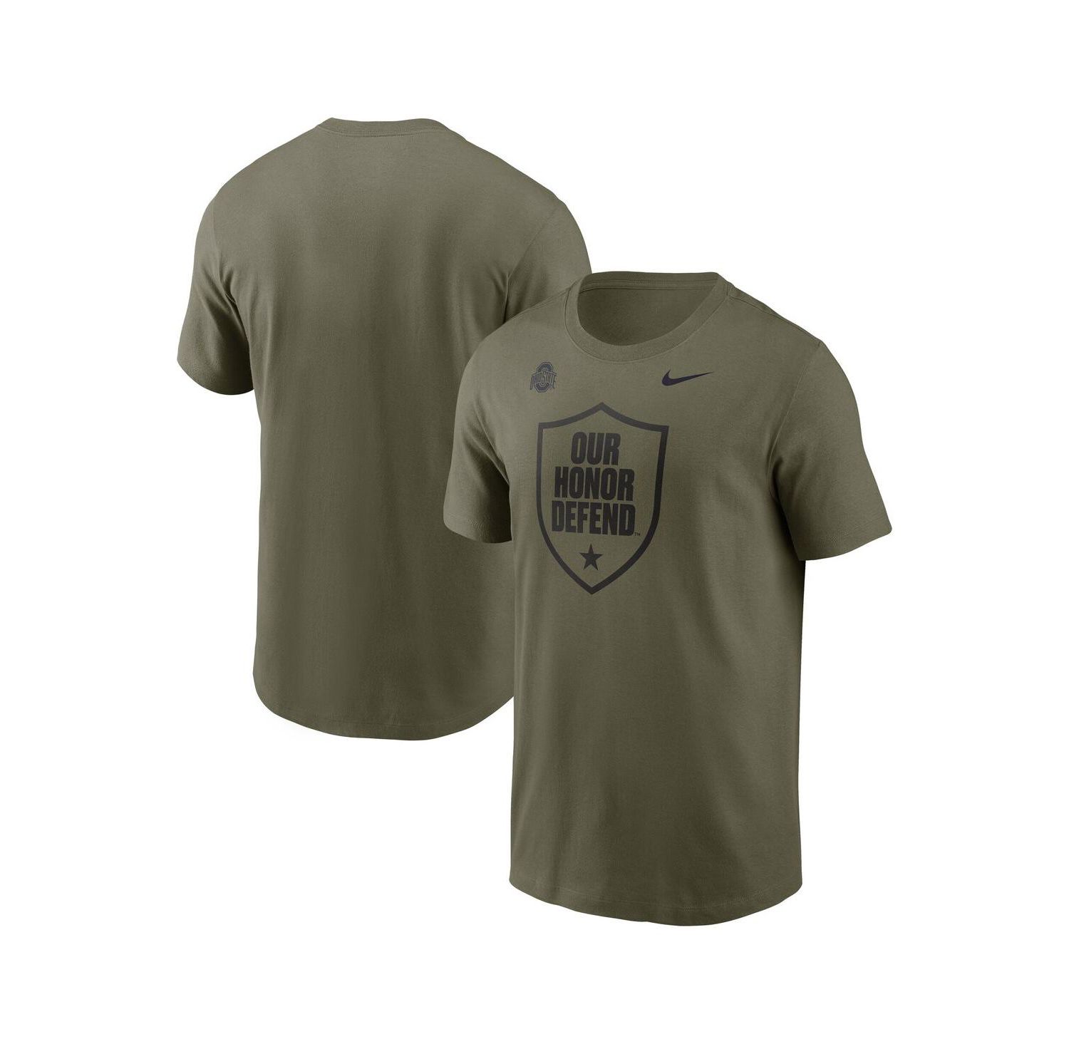 Men's Olive Ohio State Buckeyes Primetime Logo Performance T-Shirt