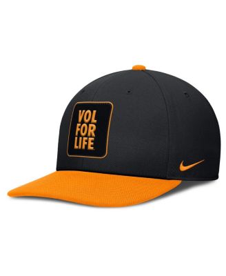 Nike - Men's Black/Tennessee Orange Tennessee Volunteers 2025 Sideline Campus Pro Local Snapback Hat