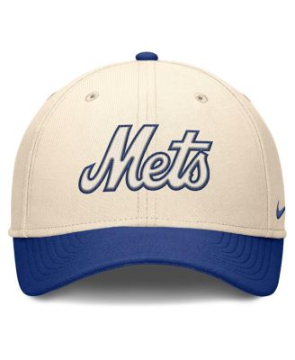 Men's Natural/Royal New York Mets Statement Rise Performance Flex Hat