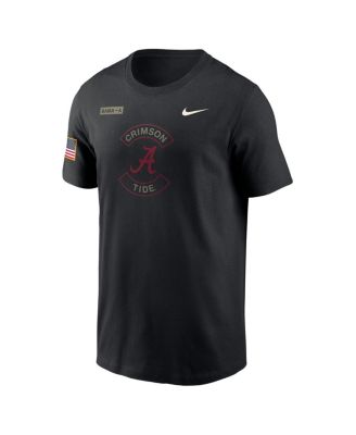Men's Black Alabama Crimson Tide 2025 Military Appreciation Performance T-Shirt