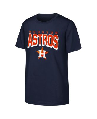 Outerstuff - Big Boys and Girls Navy Houston Astros On The Block T-Shirt