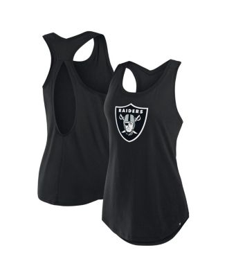 Fanatics - Women's Black Las Vegas Raiders Iron Fan Tank Top