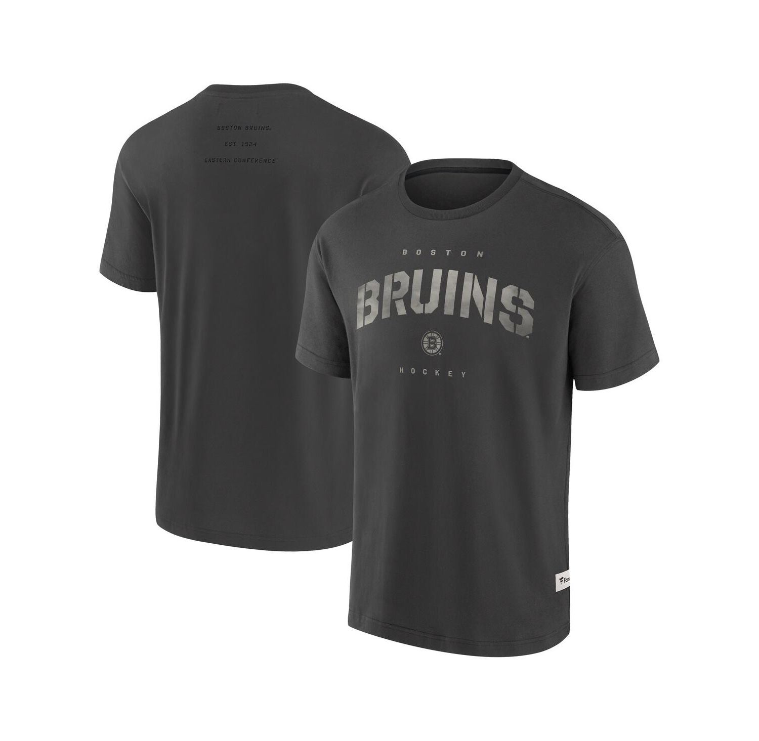 Men's Charcoal Boston Bruins Elements Weathered Tonal Future Ground T-Shirt