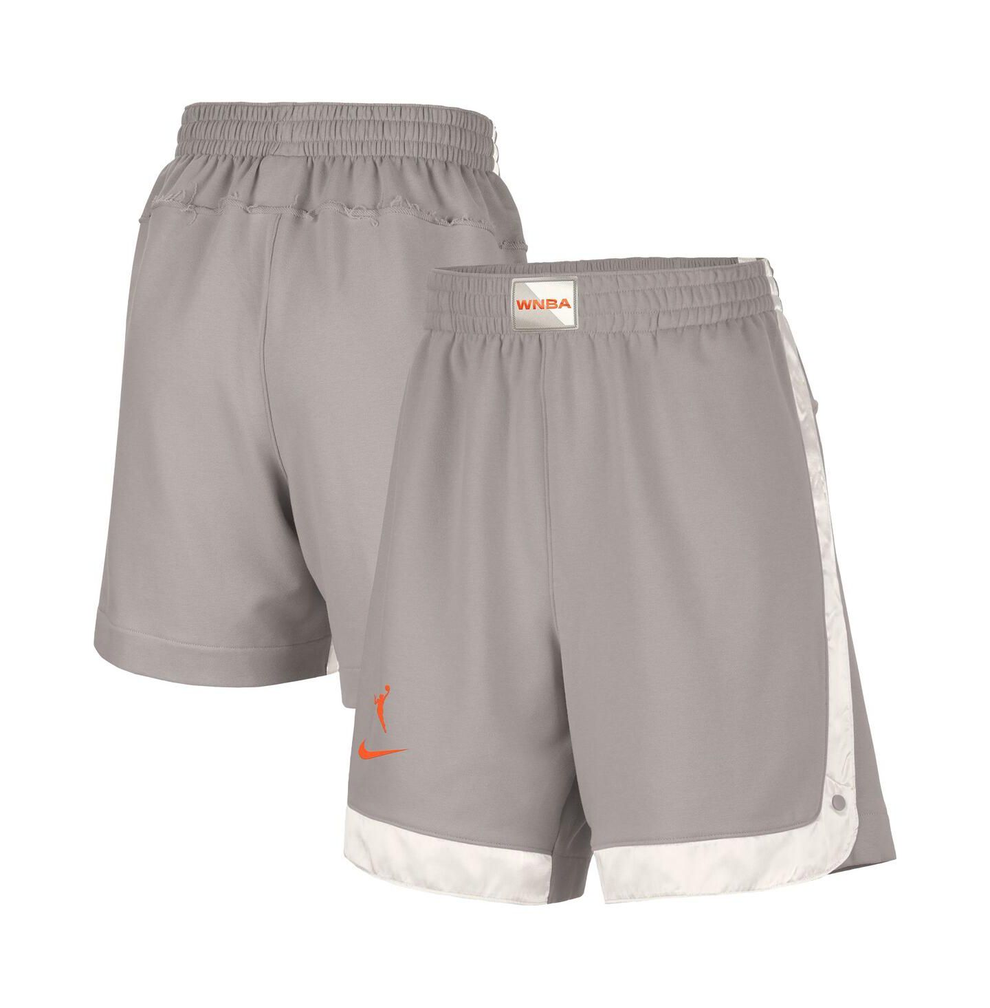 Женские шорты Nike Gray WNBA Gear WNBA Fly Basketball Tri-Blend Fleece — фото 1