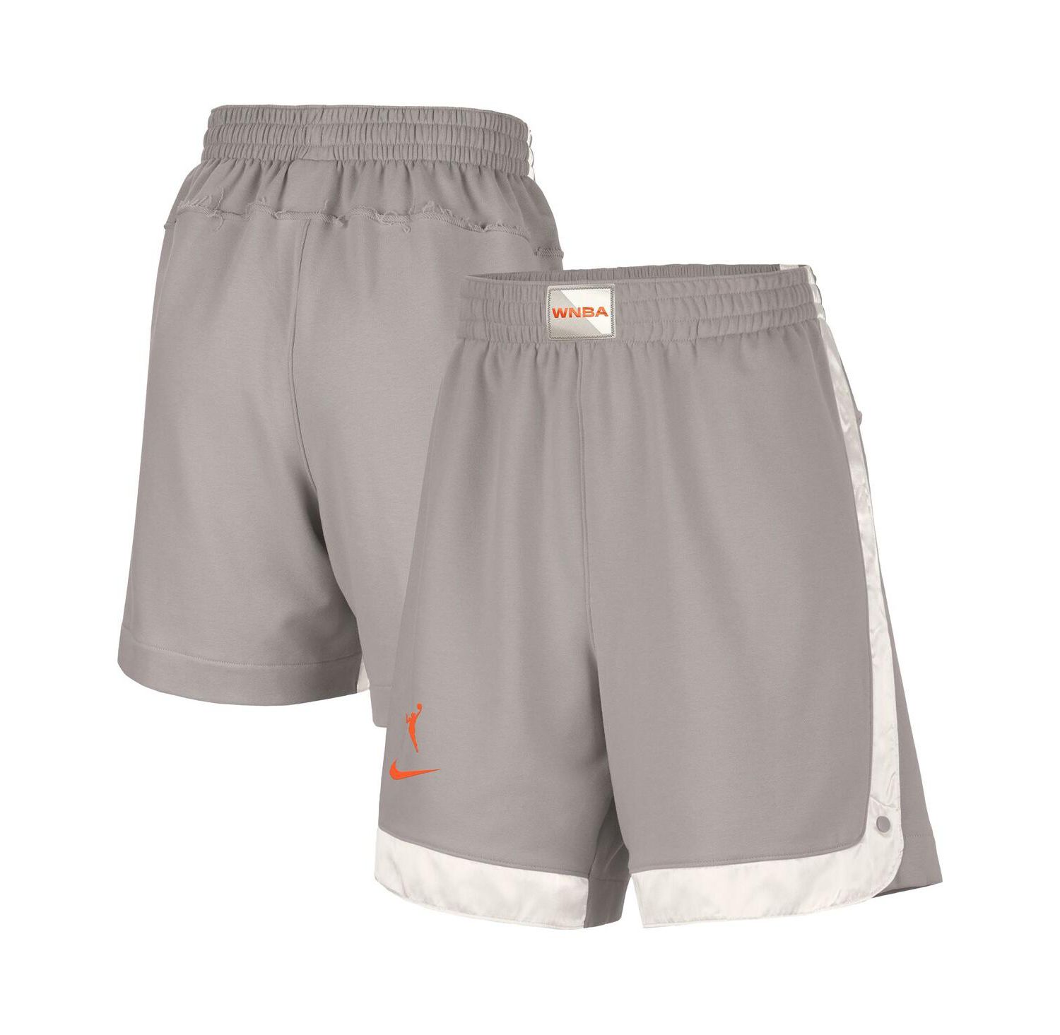 Women's Gray WNBA Gear WNBA Fly Basketball Tri-Blend Fleece Shorts