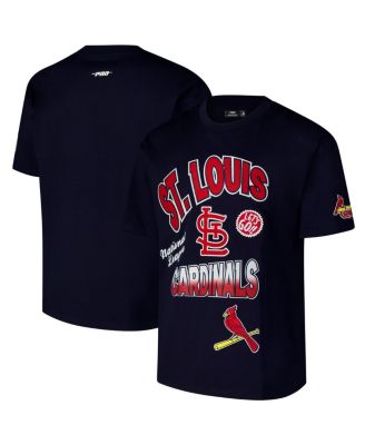 Pro Standard - Men's Navy St. Louis Cardinals Turn It Up Dropped Shoulder T-Shirt