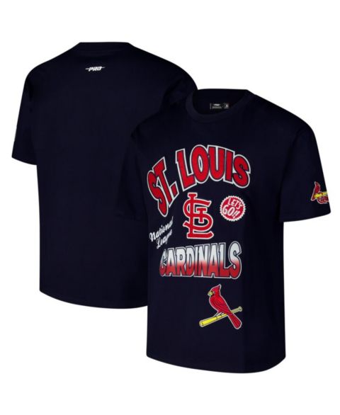 Мужская футболка Pro Standard Navy St. Louis Cardinals Turn It Up Dropped Shoulder