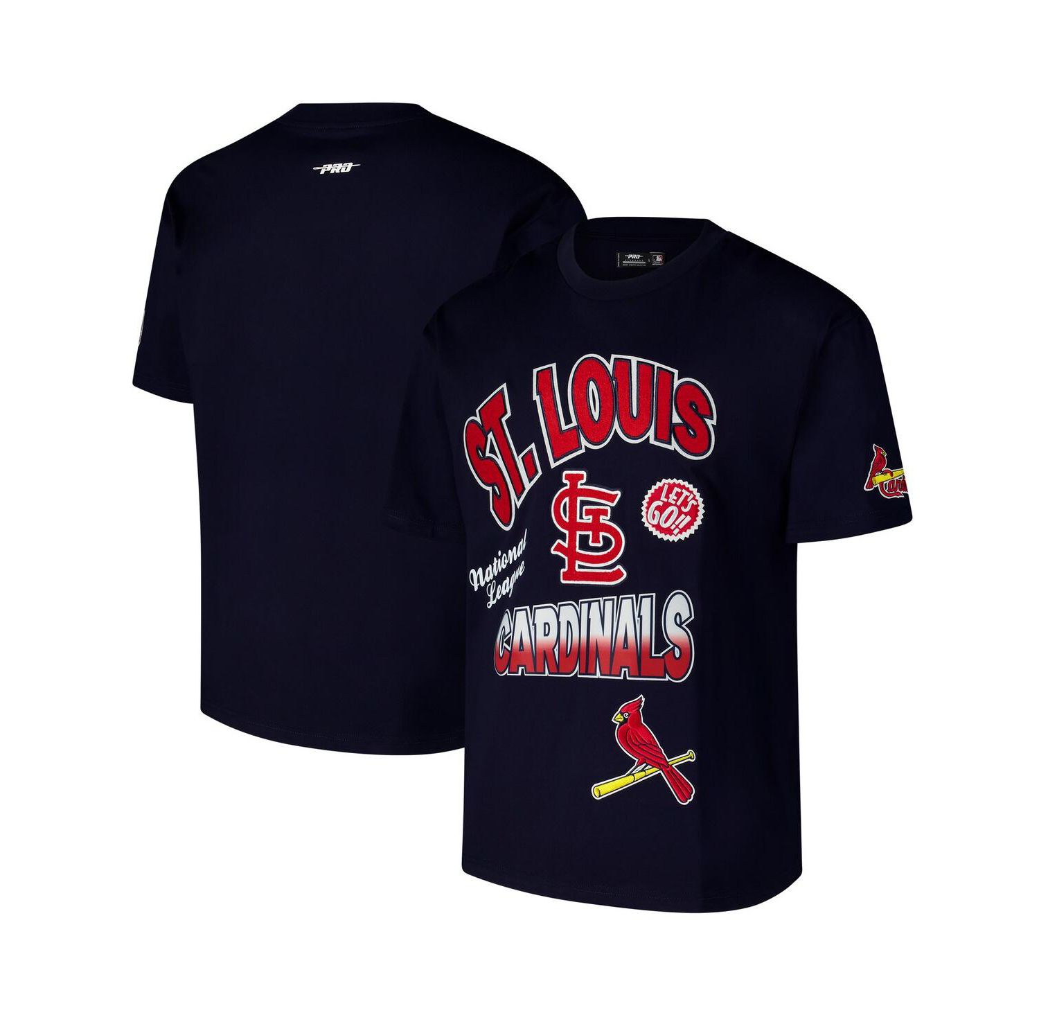 Men's Navy St. Louis Cardinals Turn It Up Dropped Shoulder T-Shirt