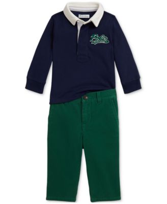 Polo Ralph Lauren - Baby Boys Rugby Shirt & Chino Pant Set
