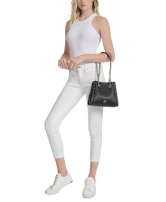 Josie Small Studded Bucket Bag