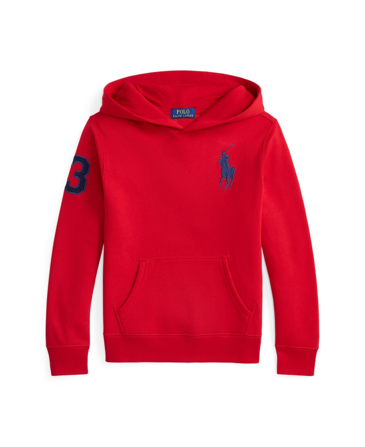 Polo Ralph Lauren Toddler And Little Boys Big Pony Fleece Hoodie In Red