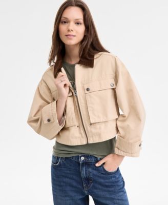 Lucky Brand - Women's Cropped Utility Jacket