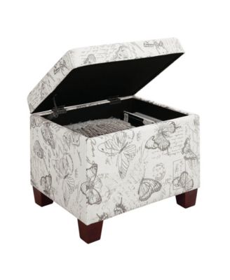 21.75" Canvas Fabric Madison Storage Ottoman