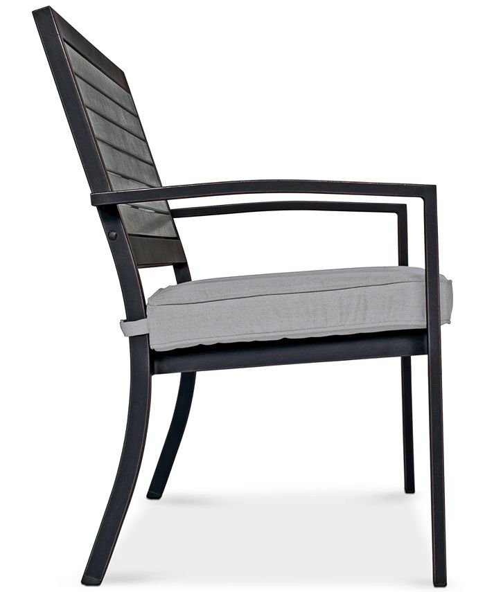 Furniture CLOSEOUT! Marlough Aluminum Outdoor Dining Bench Macy's