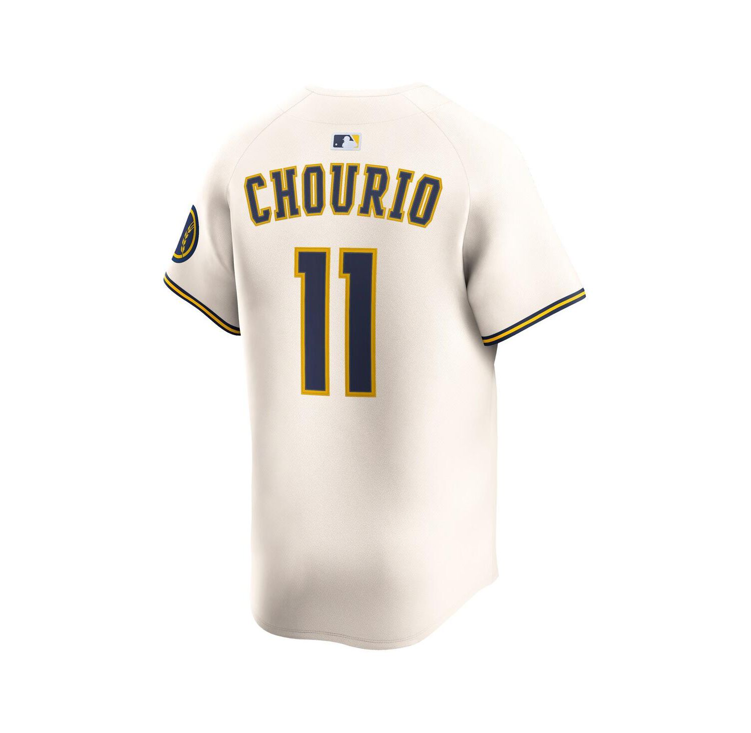 Men's Jackson Chourio Cream Milwaukee Brewers Home Limited Jersey