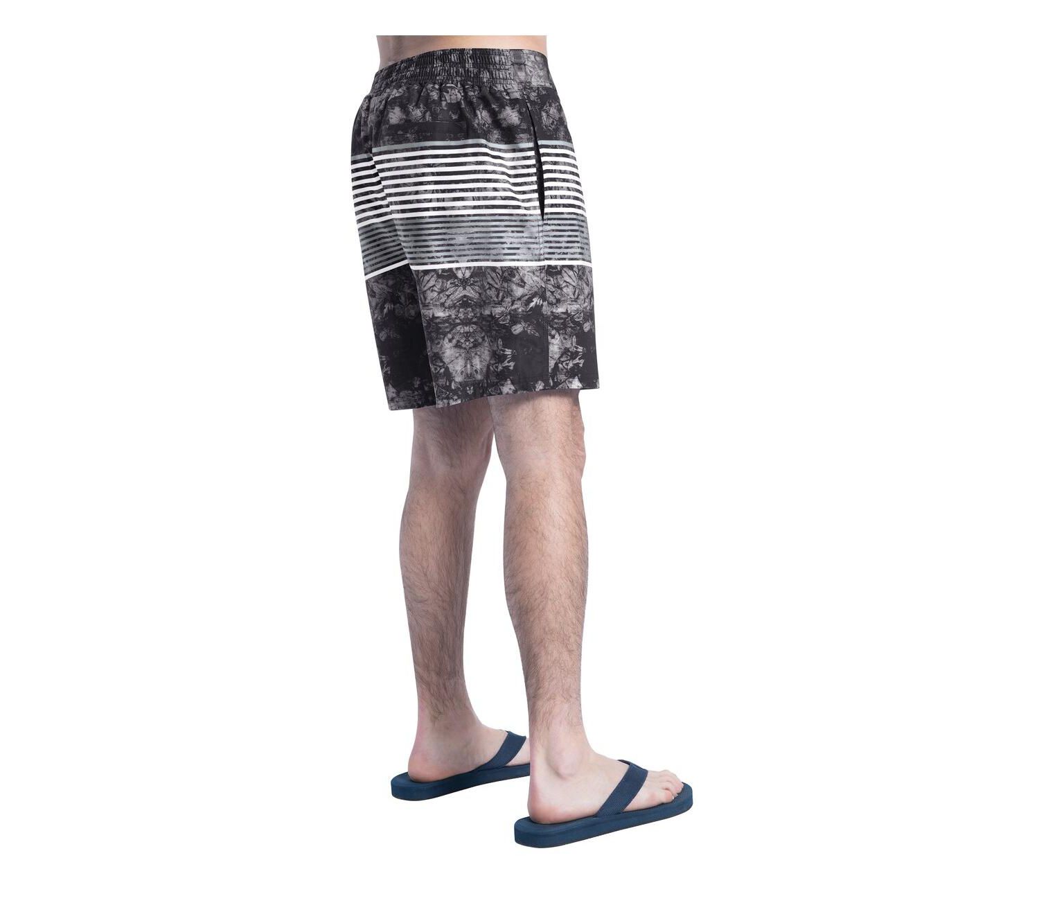 Men's Black/Gray Miami Dolphins Horizon Volley Swim Shorts