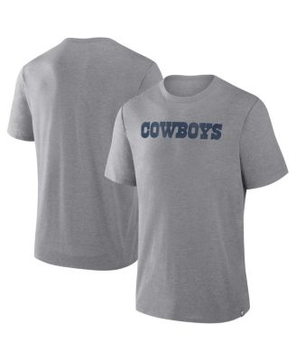 Fanatics - Men's Heather Gray Dallas Cowboys Pass Rush Tri-Blend T-Shirt