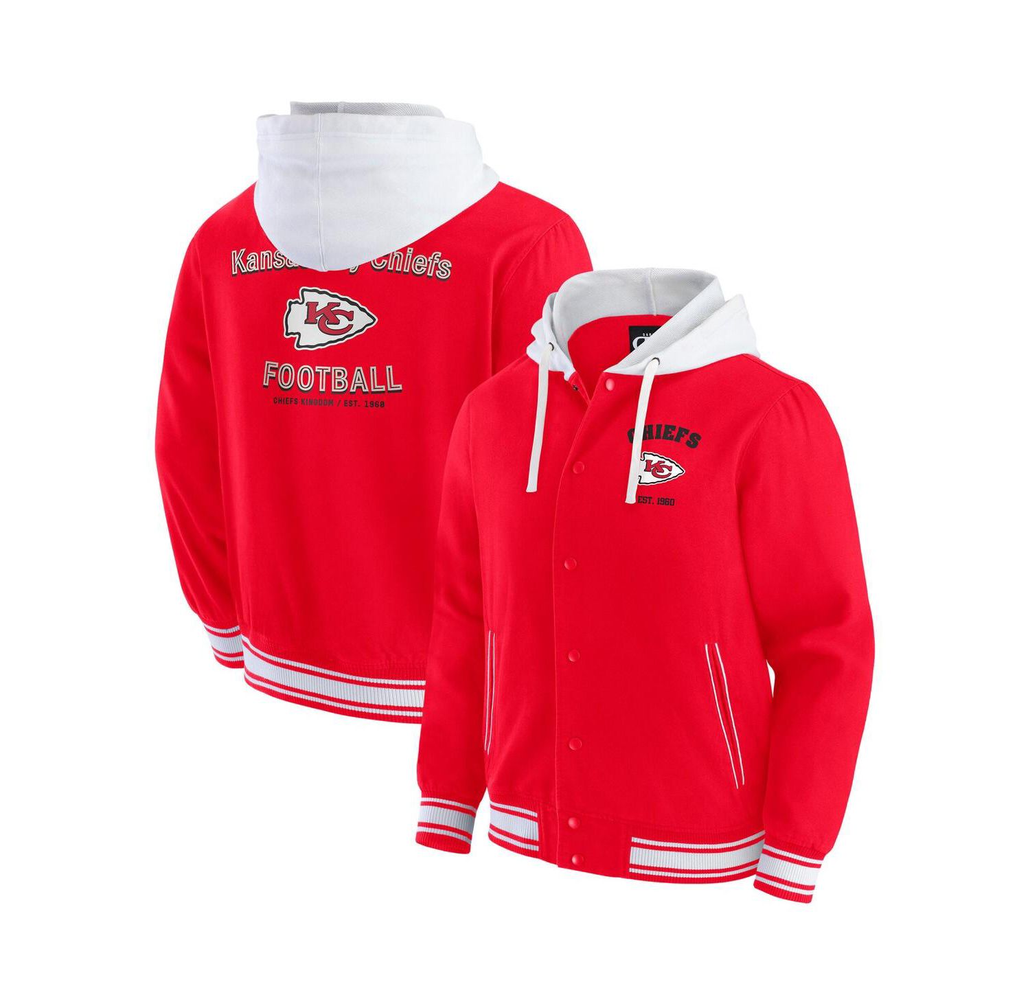 Darius Rucker Collection by Men's Red Kansas City Chiefs Full-Snap Hoodie Jacket