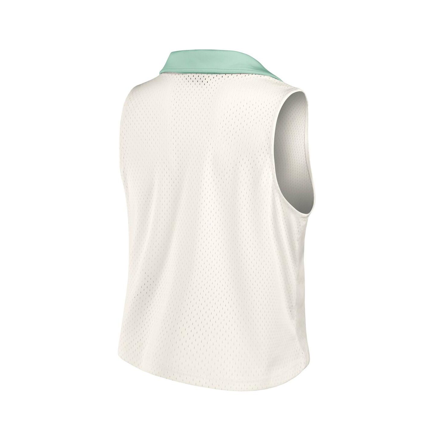 Женский топ Fanatics Cream Dallas Cowboys Studio Wellness V-Neck — фото 2