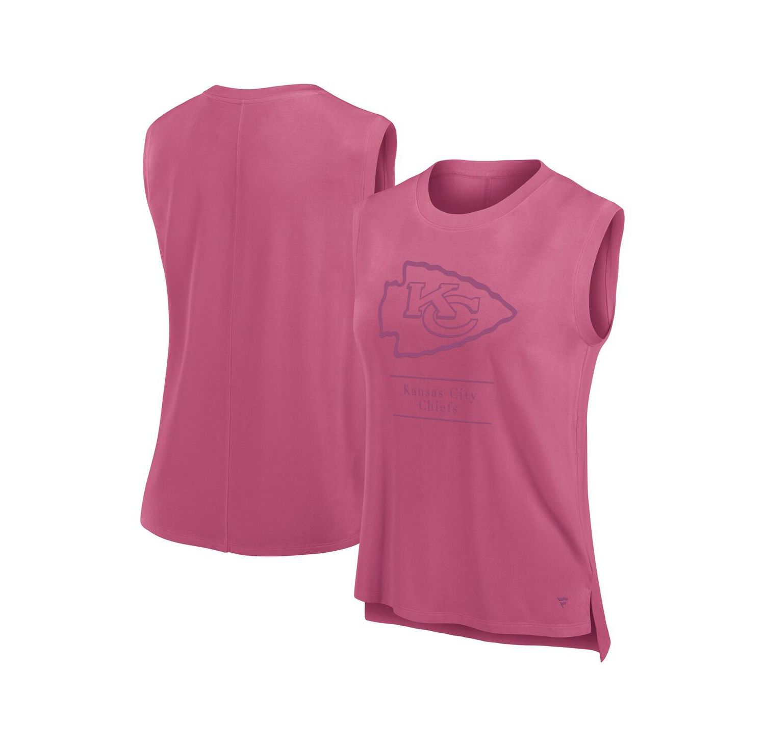 Women's Pink Kansas City Chiefs Studio Embrace Tank Top