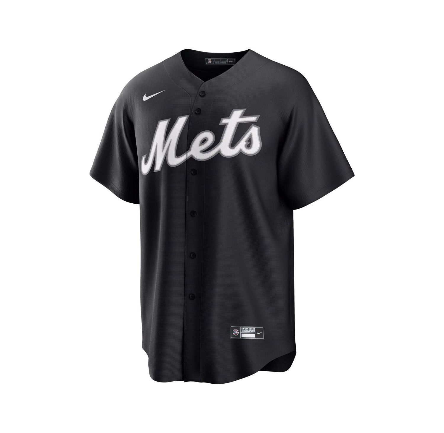 Men's Francisco Lindor Black New York Mets Lights Out Replica Player Jersey