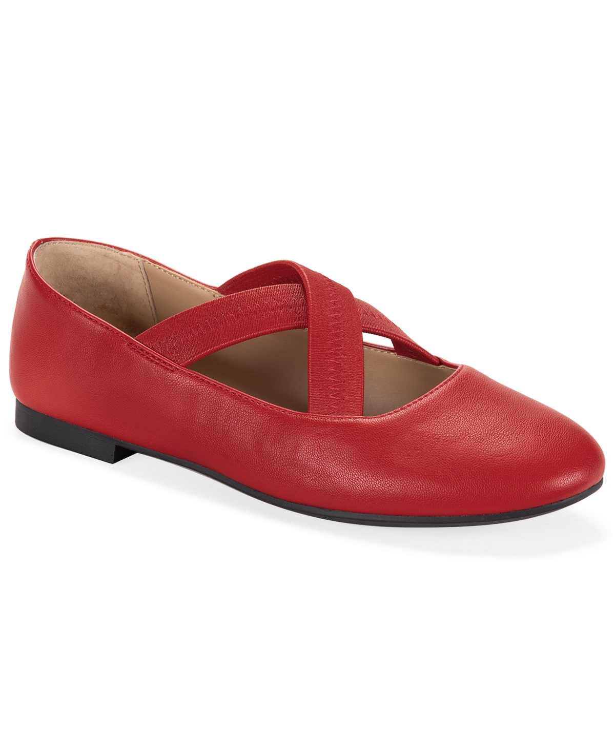 Women's Viehnna Crisscross Ballet Flats, Exclusively at Macy's - Black