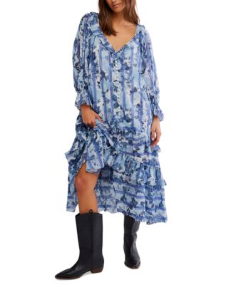 Free People - Women's Garden Wonders Printed Cotton Maxi Dress