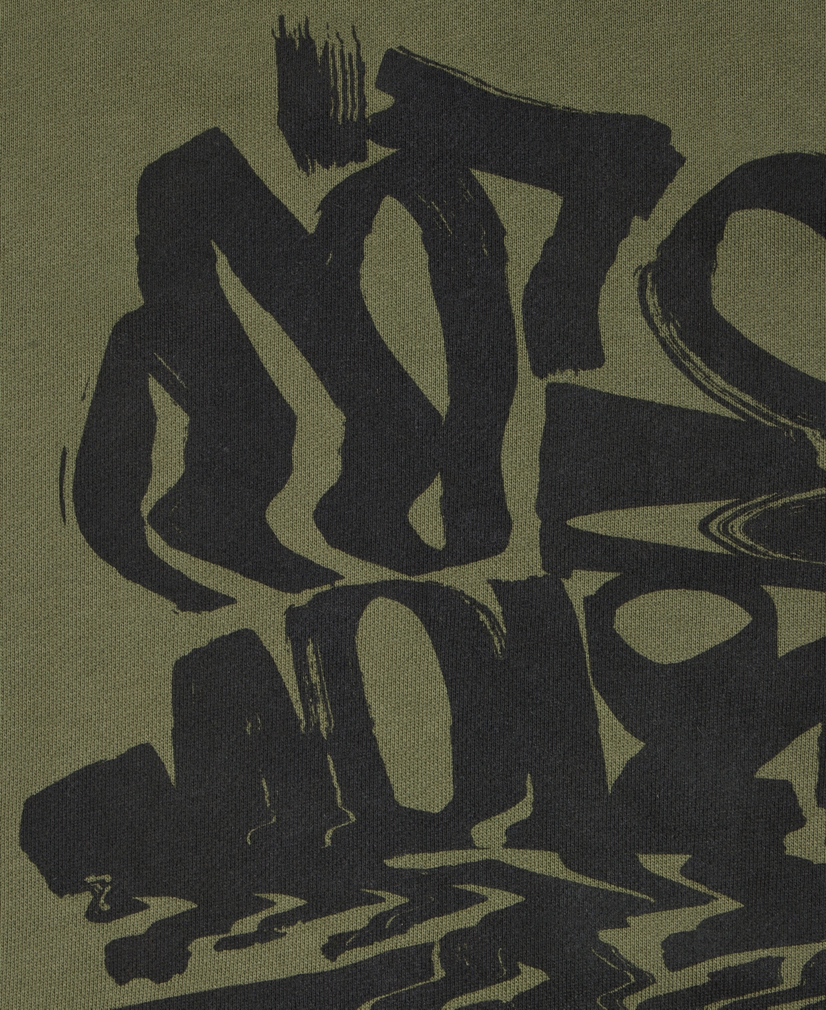 Mode Of One Men's Relaxed-fit Scribble Graphic Sweatshirt, Macy's Exclusive In Green