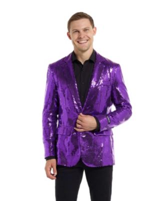 Men's Shiny Party Blazer - Sequins USA