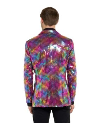 Men's Shiny Party Blazer - Sequins USA