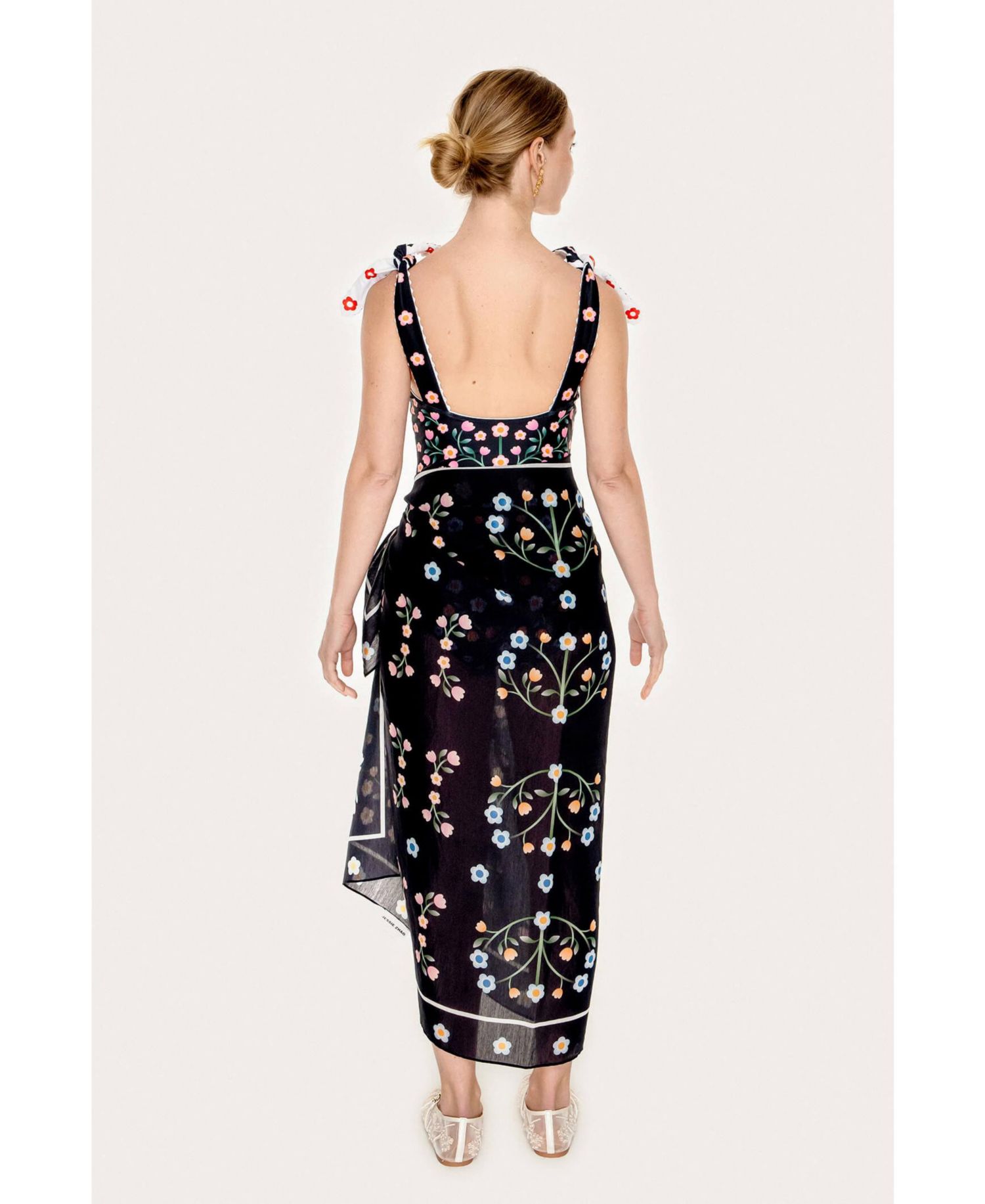 Women's Beach Sarong Wrap - Night Garden