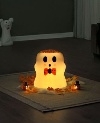 18" Ghost Lit Blow Mold Candy Bowl