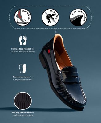 Womens Newbury Street Hands-Free Slip On Technology Penny Loafers