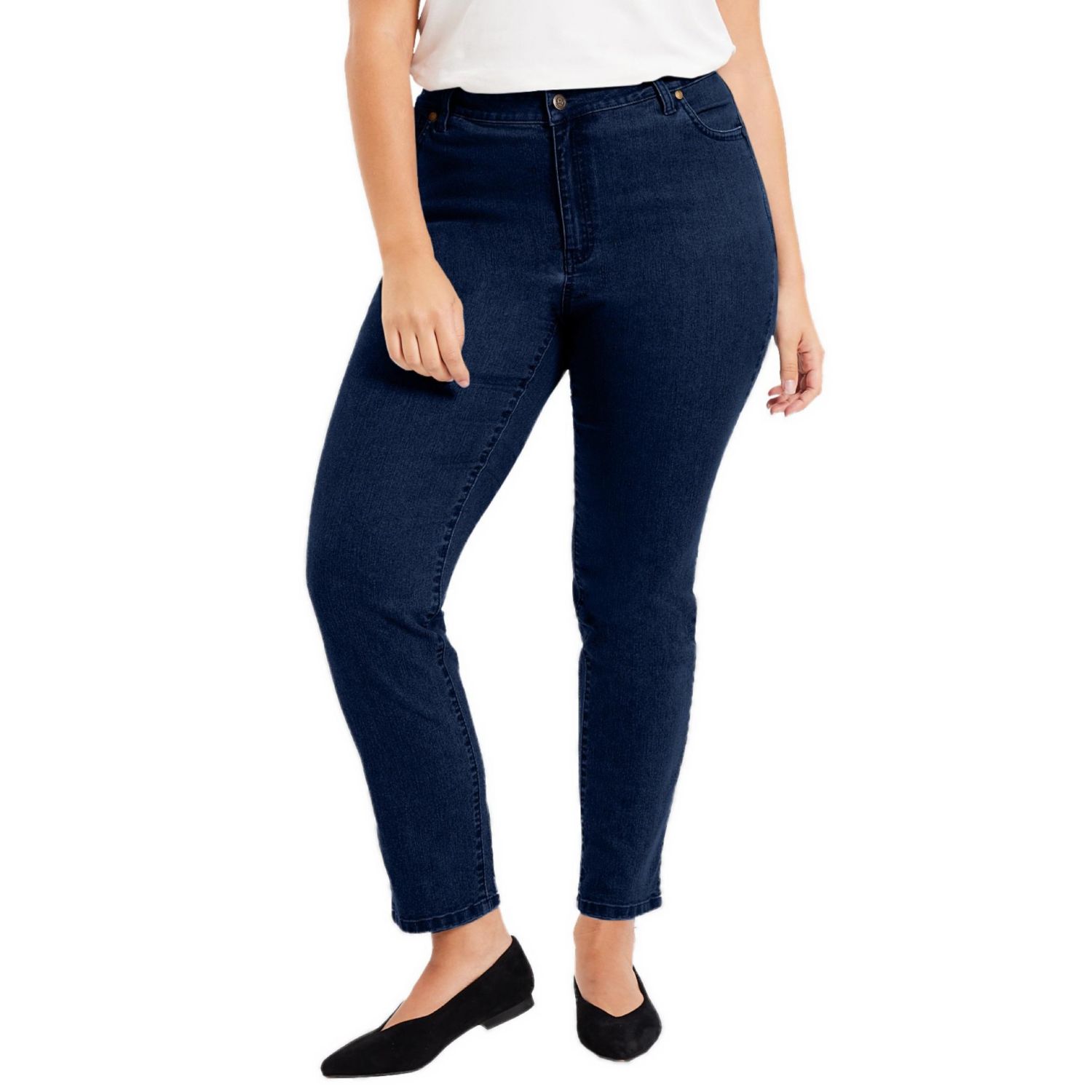 Women's June and Vie Curvie Fit Straight-Leg Jeans
