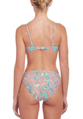 Women's Paisley Print Classic Bikini Swimsuit Bottom