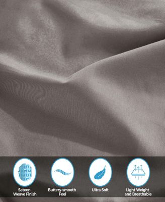 400 Thread Count Egyptian Cotton Solid Deep Pocket 4 Piece Sheet Set, Olympic Queen