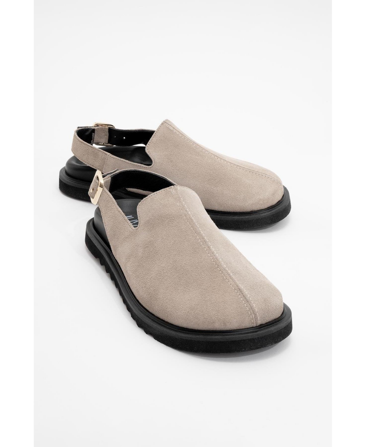 Laby Leather Clogs (Women) - White leather
