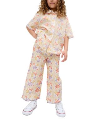 Gilly Scallop Edge Matisse Print Trouser