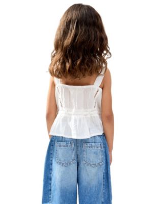 Penny Lace Insert All Over Embroidered Cami