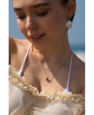 Skyler Molten Solitaire Cubic Zirconia Pendant Necklace