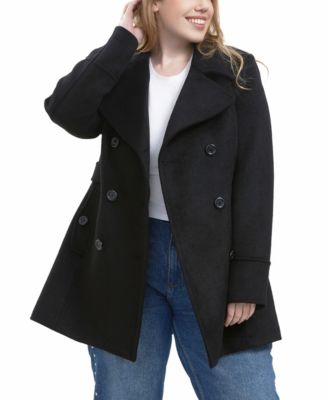 Plus Size Riley Wool Blend Pea Coat