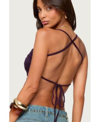 Women's Rachey Backless Ruched Top
